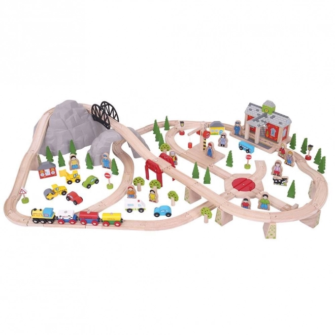 Bigjigs Rail Drvena željeznica planinska staza 112 dijelova
