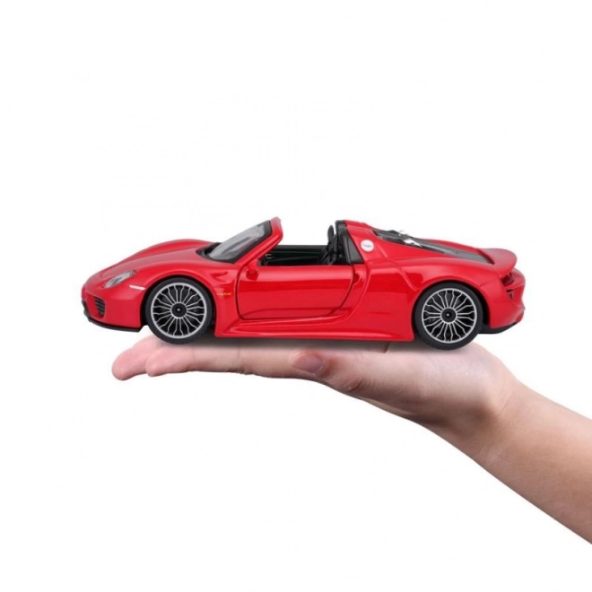 Kovinsko autiće Porsche 918 Spyder crveno