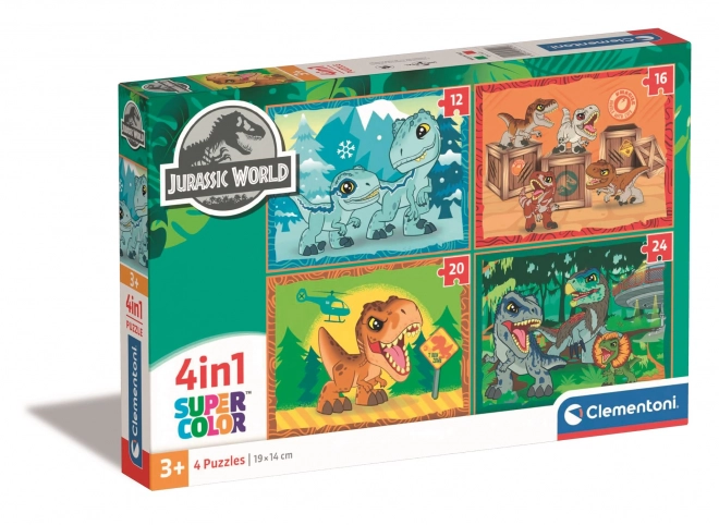 Puzzle Jurski svijet 4u1 Clementoni