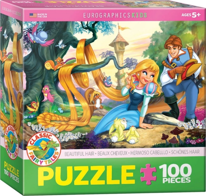 Eurographics puzzle Princeza s prekrasnom kosom 100 dijelova