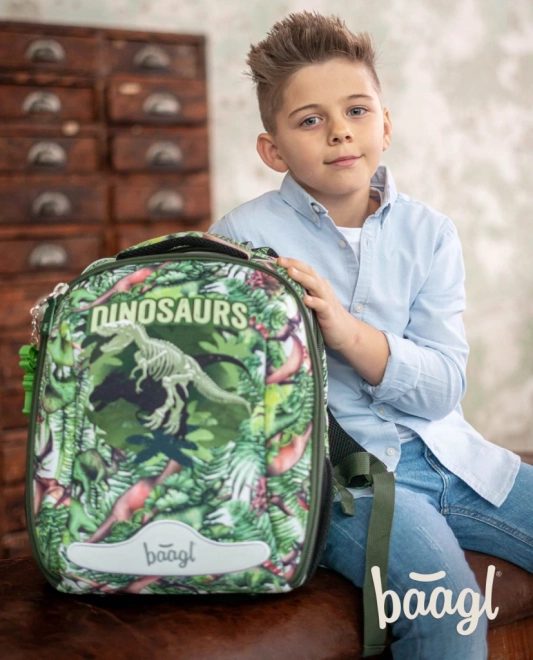 Školska torba Baagl Dinosaurs