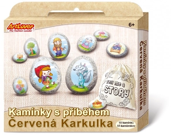 Kamenčići s pričom uz naljepnice - Crvenkapica