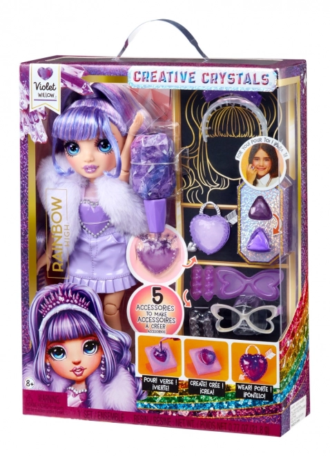 Rainbow High Kreativni Kristali lutka – Violet Willow