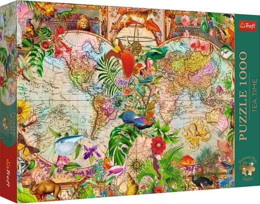Trefl puzzle Tea Time: Antički zemljovid svijeta 1000 dijelova