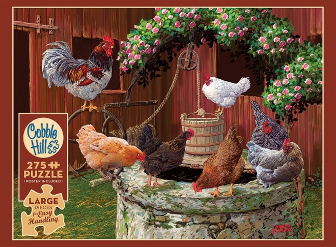 Puzzle Kokoši Uživa XL 275 komada