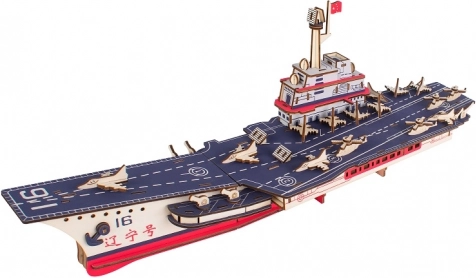 Woodcraft drveni 3D puzzle nosač zrakoplova Liaoning