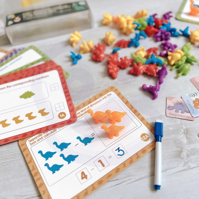 Obrazovni set Montessori Brojanje Šarena Životinje 83 kom