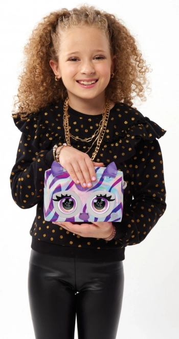 Metalna interaktivna torbica Purse Pets zebra