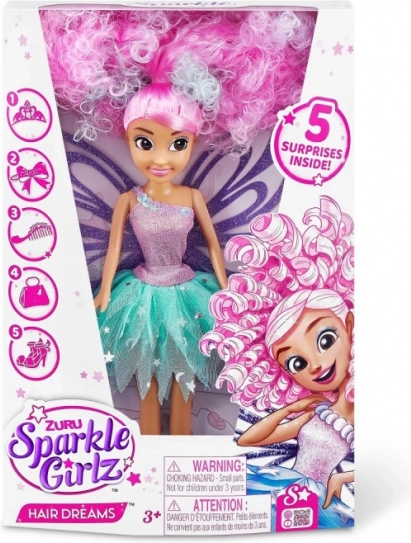 Lutka Sparkle Girlz Vaše sanjske frizure 26,67 cm