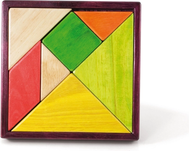 Jeujura Drveni tangram 18 cm