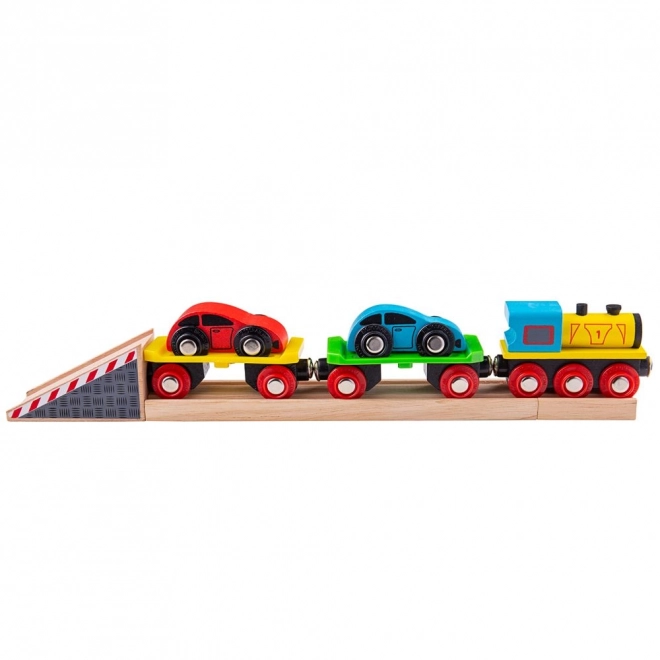 Bigjigs Rail Teretni vlak s autima i tračnicama