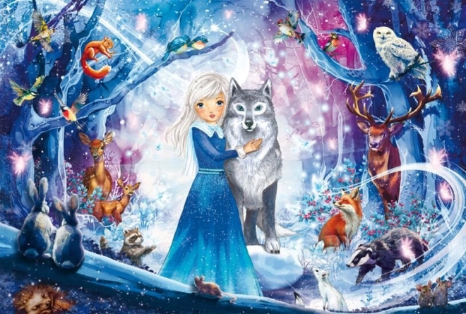 SCHMIDT puzzle princeza u snježnoj šumi 100 dijelova