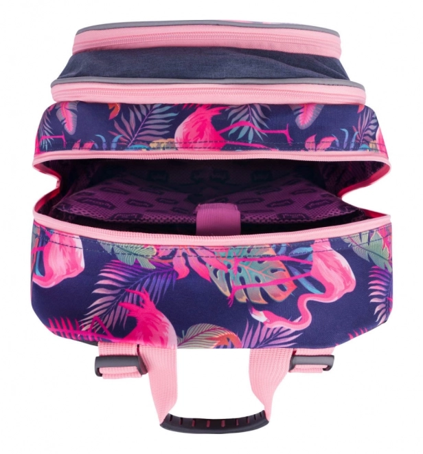 BAAGL školski ruksak Flamingo