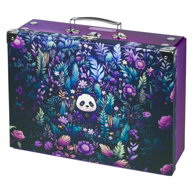 BAAGL Sklopiva školska kutija Jungle Panda s ukrasima