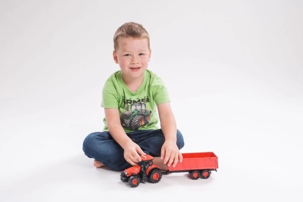 Crveni traktor Zetor s prikolicom sa zvučnim i svjetlosnim efektima - 36 cm