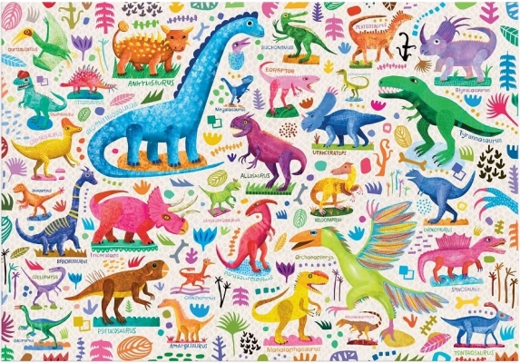 Mudpuppy Puzzle Moćni dinosauri 100 dijelova