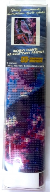 Norimpex dijamantno slikanje Noćna ptica 30x40 cm