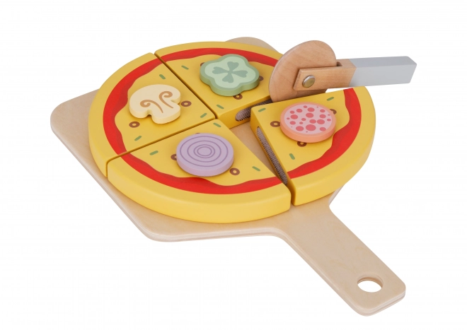 Tooky Toy drveni set za pizzu s dodacima