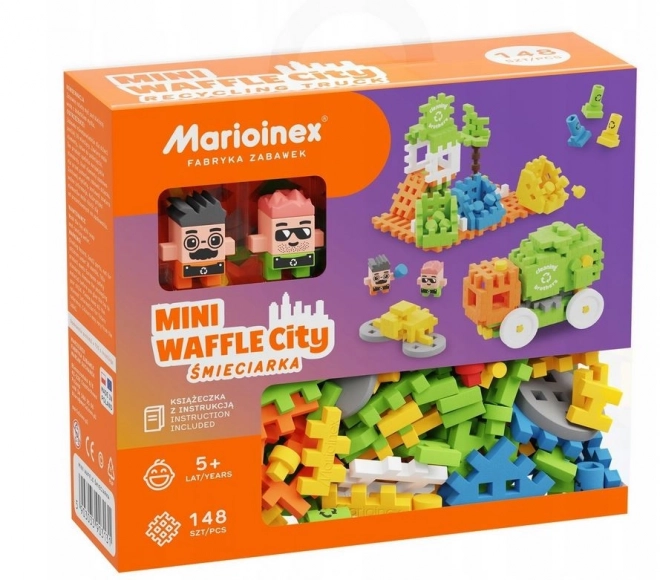 Kreativna građevna igračka Mini Wafle - Smetište 148 komada
