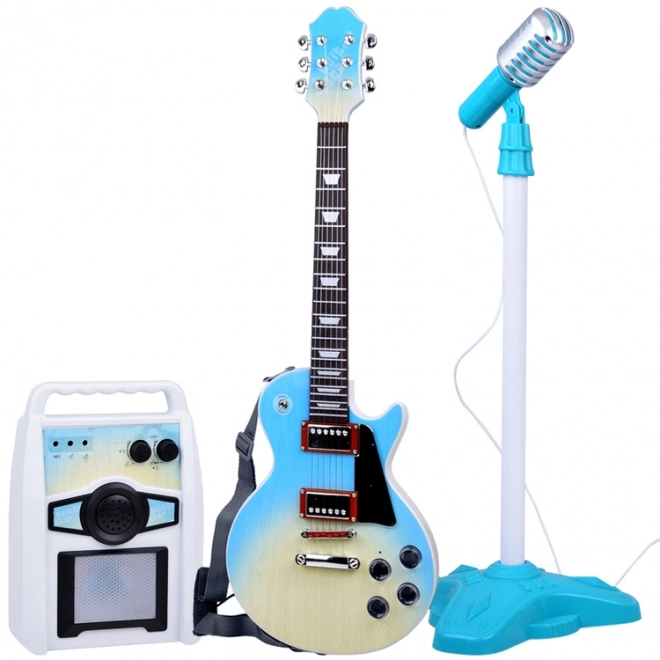 Električna gitara s mikrofonom i pojačalom za djecu Karaoke