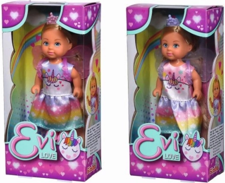 Lutkica Evi Love Jednorog vila s krilima 12 cm