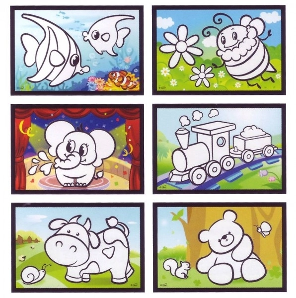 Čarobno crtanje vodom 6 slika u kutiji 22x26x4cm