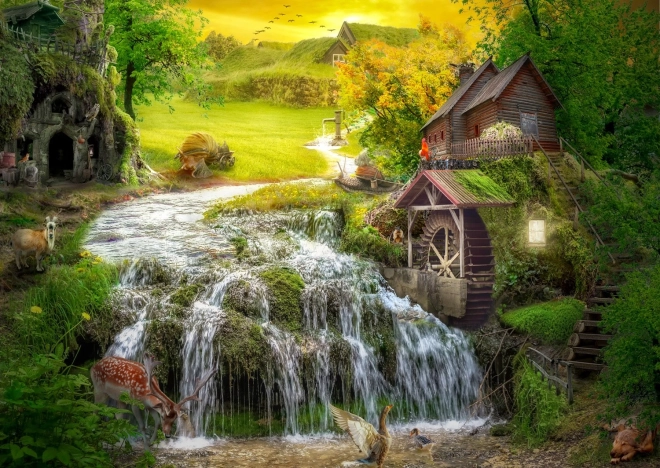 Puzzle ENJOY brvnara uz čarobni potočić 1000 dijelova