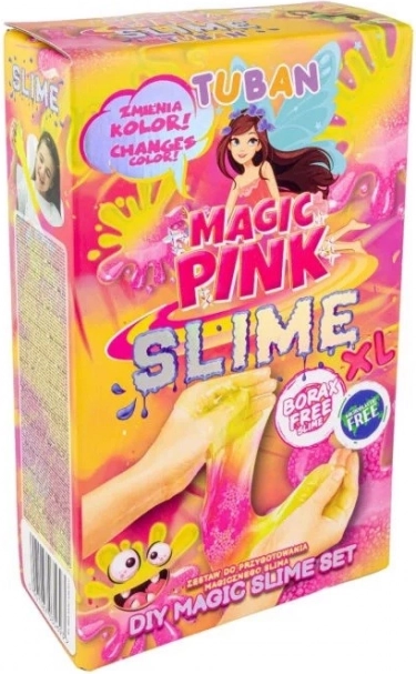 Kreativni set Tuban Magični Slime Pink XL koji mijenja boju
