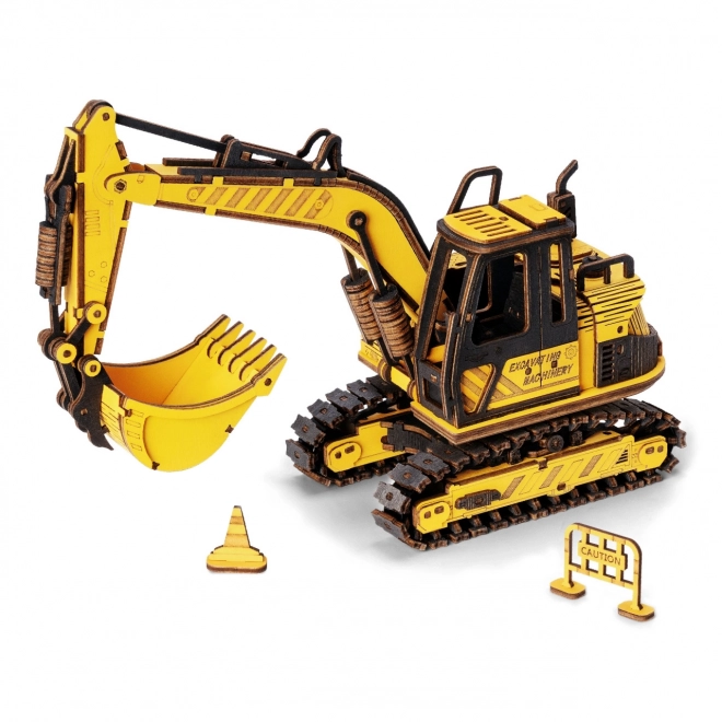 RoboTime drvene 3D puzzle - Bager