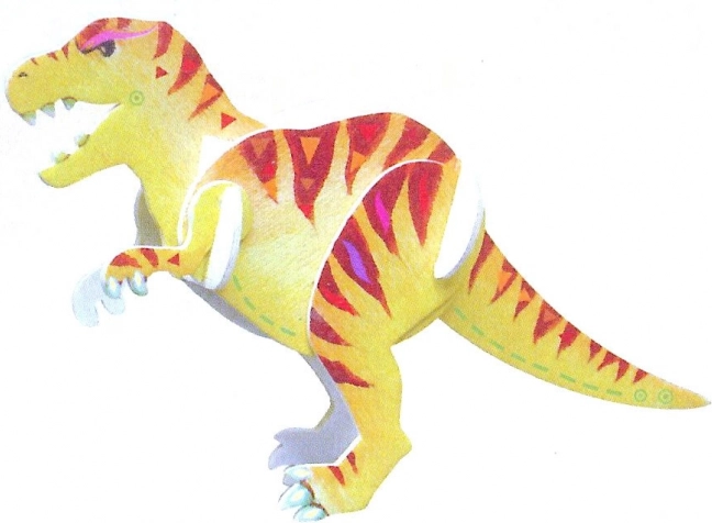 ARTLOVER 3D drvene slagalice Tyrannosaurus rex s bojama