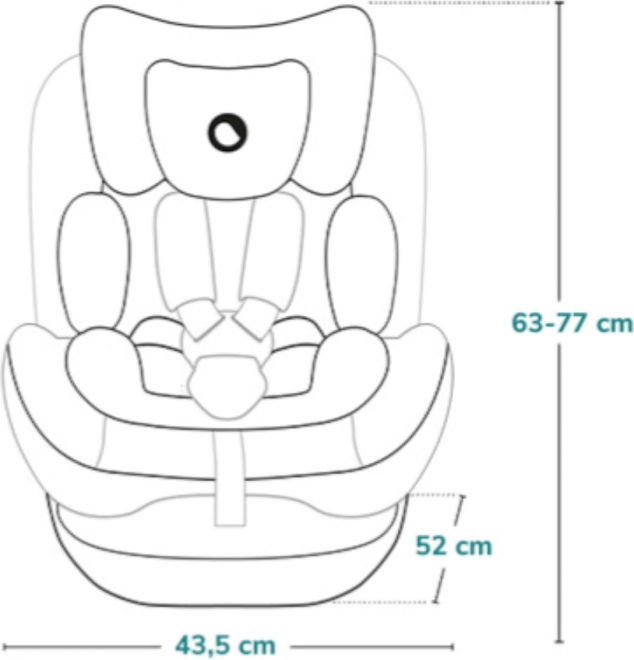 Dječja autosjedalica Lionelo Bastiaan One i-Size plava