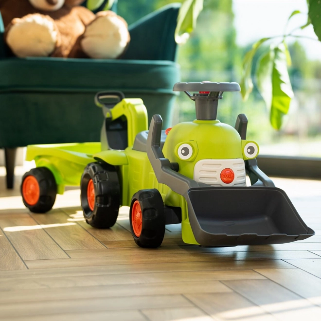 Vozeći traktor Claas s prikolicom, utovarivačem i lopatom