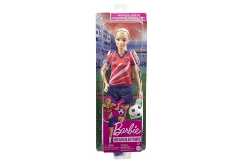 Barbie nogometna lutka u crvenom dresu