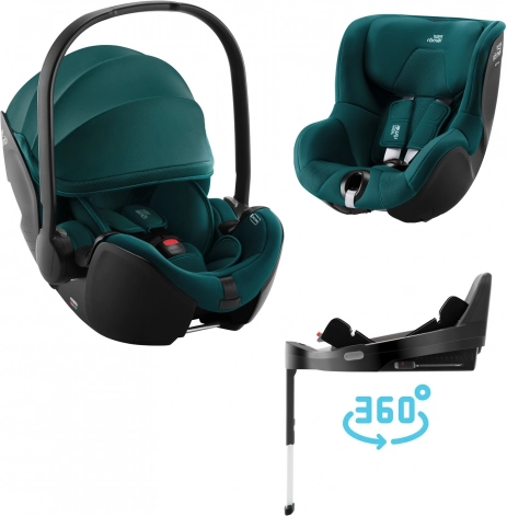 Autosjedalica za bebe Baby-Safe Pro i Dualfix 5Z s bazom Vario Base 5Z - Atlantic Green