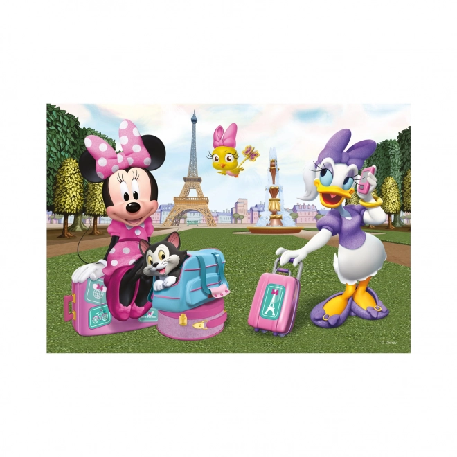 Puzzle Minnie i Daisy u Parizu 24 dijelova