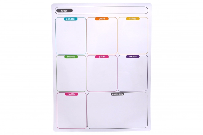 Planerski kalendar tjedni, magnetski 43x33cm