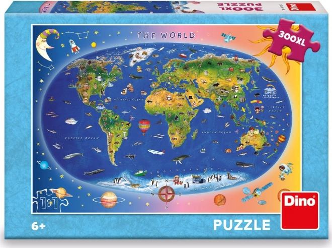 Dino dječja karta puzzle 300 XL dijelova