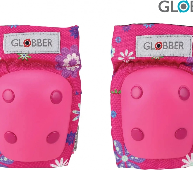 Globber dječji set štitnika cvjetni ružičasti