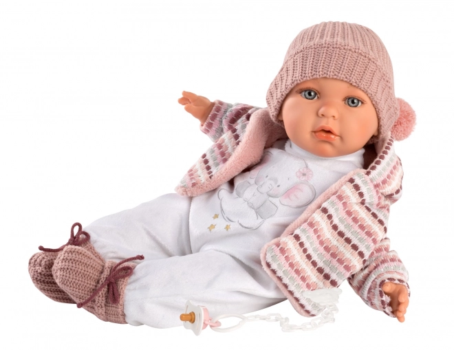 Llorens Baby Julia - realistična lutka sa zvukovima i mekim platnenim tijelom - 42 cm
