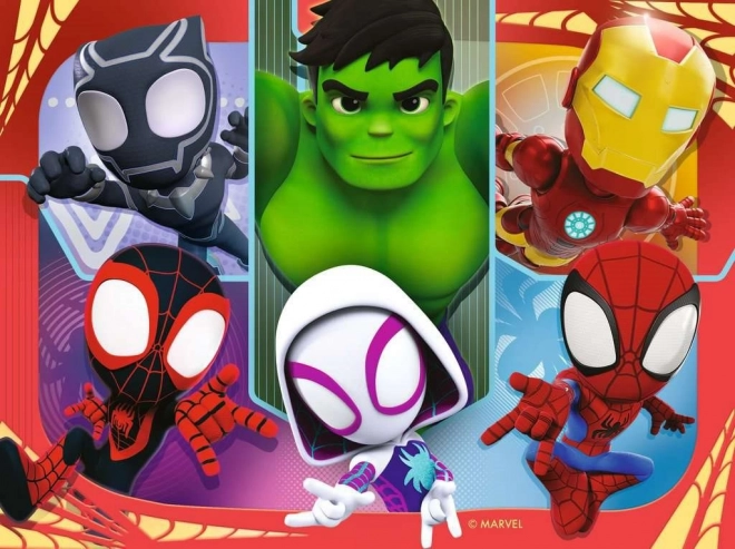 Slagalica RAVENSBURGER Spidey i njegovi nevjerojatni prijatelji 4u1