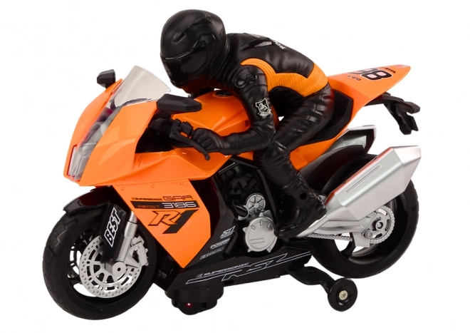 Motocikl s svjetlima motor Zvukovi Senzor prepreka Narančasti