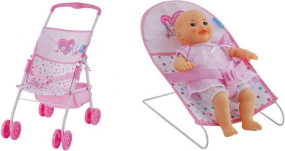 Set igračaka za lutke Srčeka 3-u-1