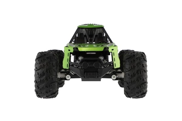Auto RC buggy teren zeleno 22cm plast 2,4GHz na baterije + punjivi paket u kutiji 32x16x18cm