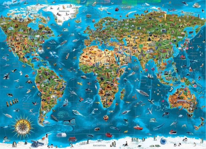 EDUCA Puzzle Čuda svijeta 12000 komada