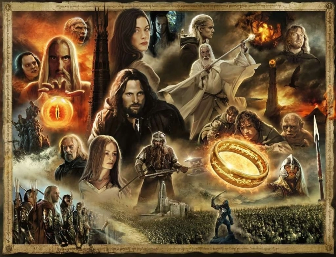 Ravensburger puzzle Gospodar prstenova: Dvije kule 2000 dijelova