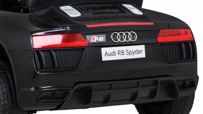 Audi R8 crni električni autić s daljinskim upravljanjem, EVA kotačima, sporim startom i MP3 LED
