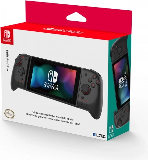 nintendo switch split pad pro crni