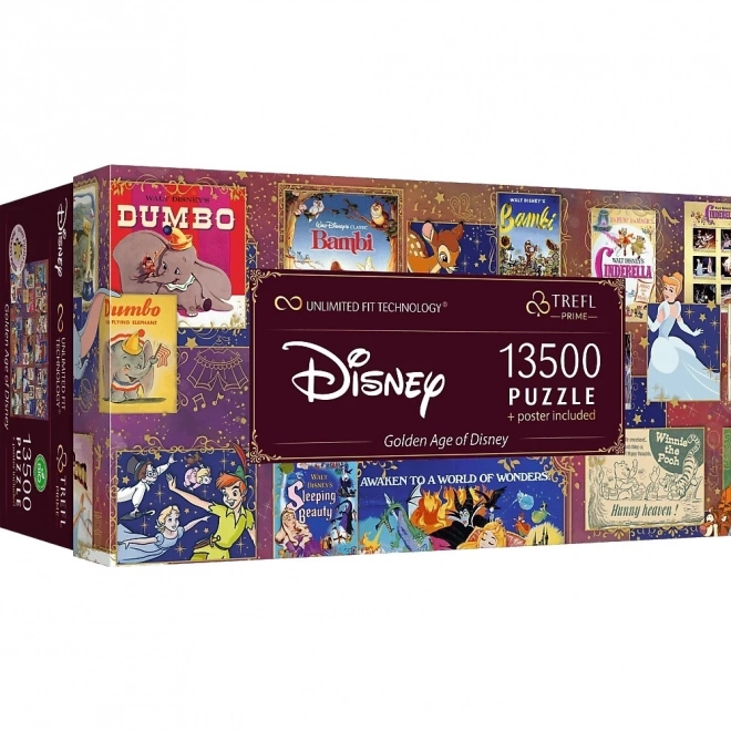 Puzzle 13500 dijelova Zlatno doba Disney