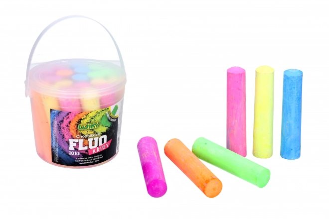 FLUO kreda za pločnik 20 kom