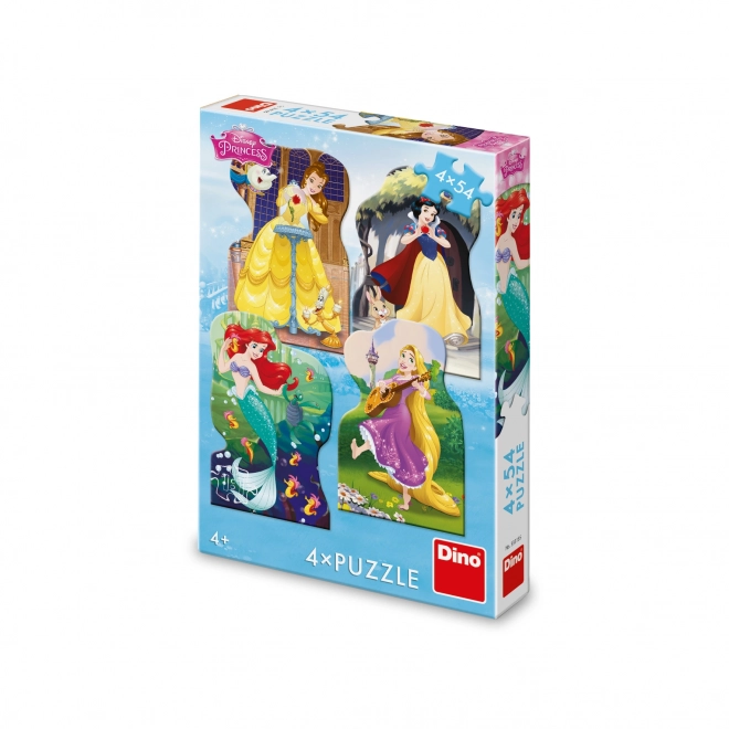 DINO Puzzle Disney princeze 4x54 komada